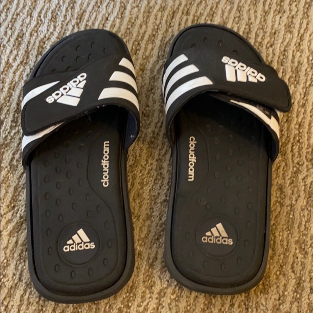 Adidas slides slightly worn